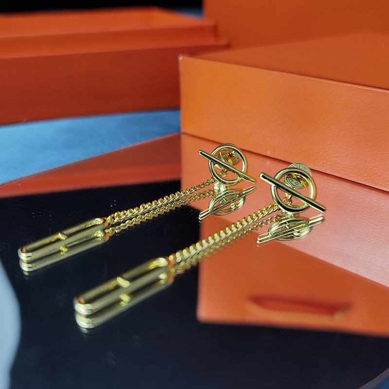 エルメス ファランドール コピー 18K ローズゴールドピアス 3色 H219592B00激安送料無料